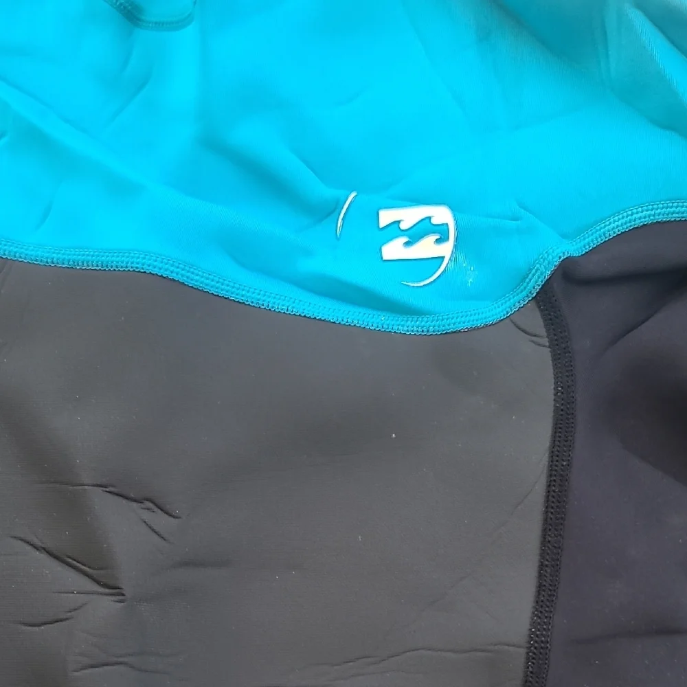 Billabong Kids Teal and Black Rashguard